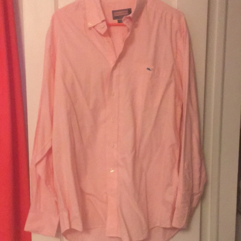 Pink Vineyard Vines Button Down